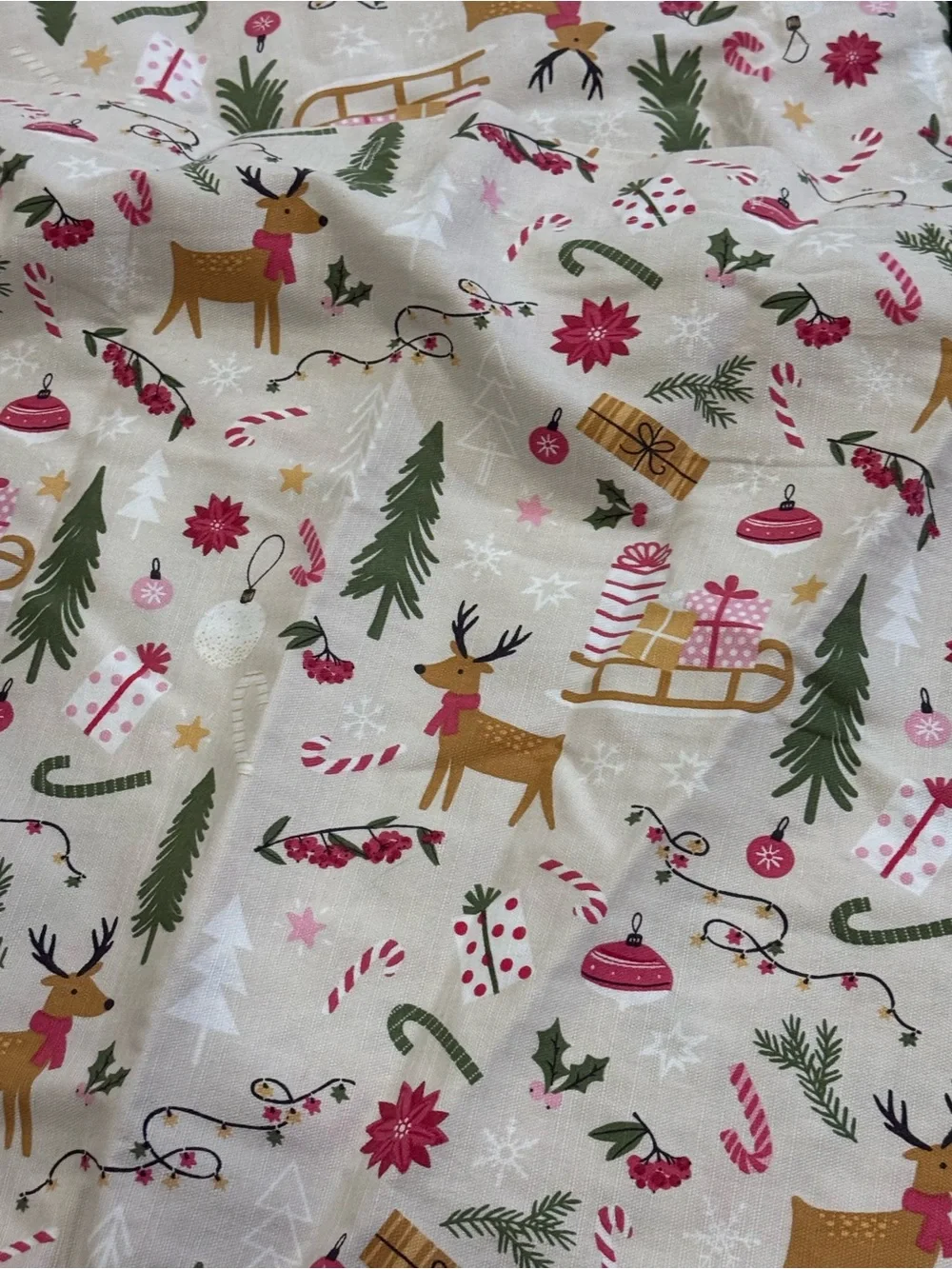 Christmas Fabric Shower Curtain